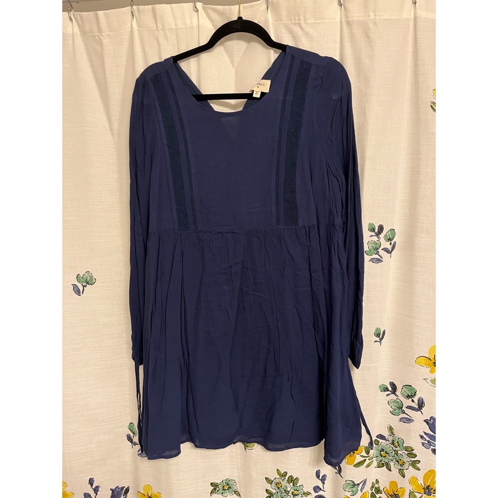 Everly Navy L/S Dress
